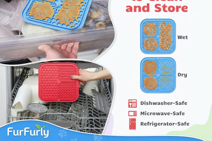 Set of 2 Pet Lick Mats