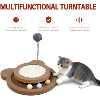 Interactive Sisal Cat Scratcher
