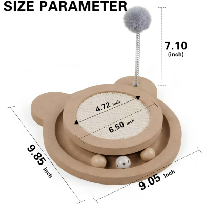 Interactive Sisal Cat Scratcher