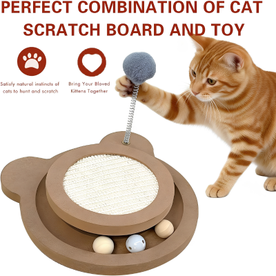 Interactive Sisal Cat Scratcher