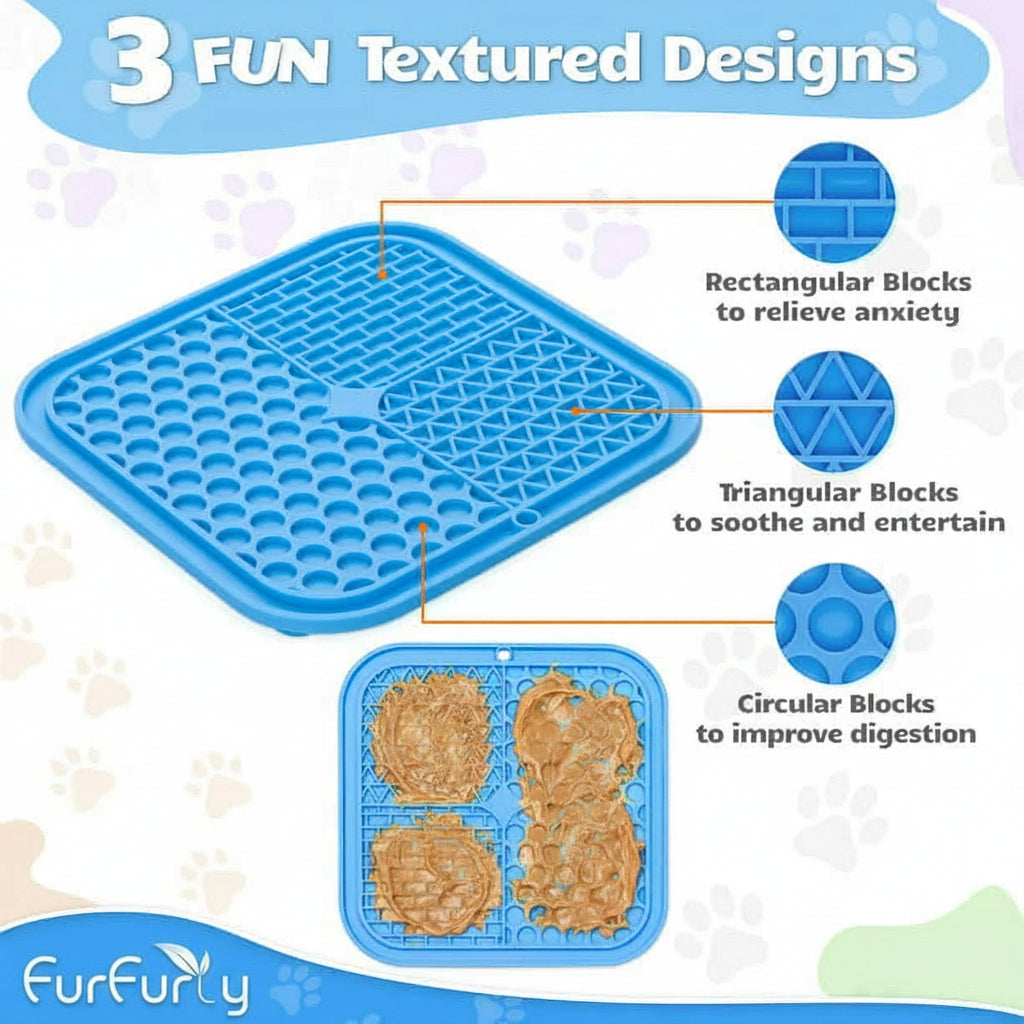 Set of 2 Pet Lick Mats