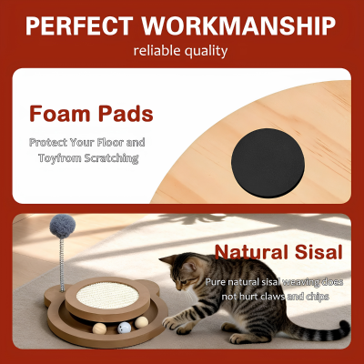 Interactive Sisal Cat Scratcher