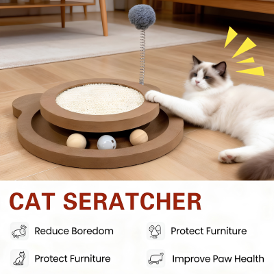 Interactive Sisal Cat Scratcher