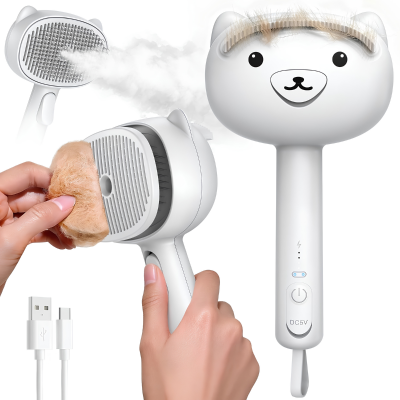 Self-Cleaning Steam Pet Grooming Brush