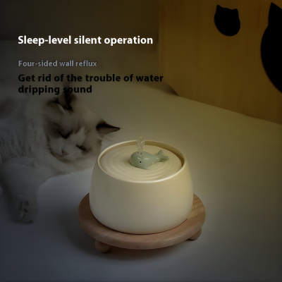 Ceramic Cat Water Filter Dispenser