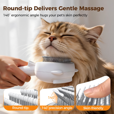 Self-Cleaning Steam Pet Grooming Brush