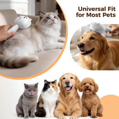 Self-Cleaning Steam Pet Grooming Brush